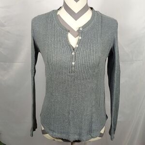 Lucky Brand Gray Thermal-like Top